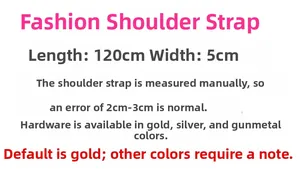 Adjustable 5cm wide ethnic bag strap with length up to 120cm and various metal finishes