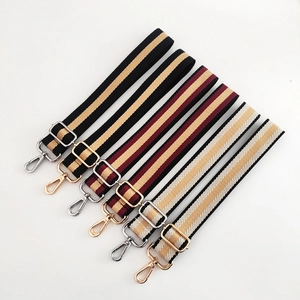 Bandoulière Large De Rechange Pour Sac Réglable Sangle Tissée À Rayures Avec Boucles Métalliques Pour Sacs