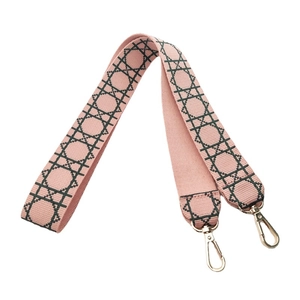 Wide Replacement Bag Strap Polyester Cotton Fabric Geometric Grid Pattern Vintage Handbag Shoulder Crossbody Accessory