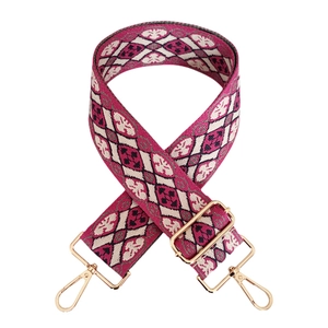 Bunter Schultergurt im Ethno-Stil mit Jacquard-Rautenmuster für Umhängetaschen