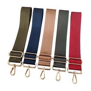 Five-color 5cm wide nylon shoulder straps with adjustable gold alloy buckles and hooks