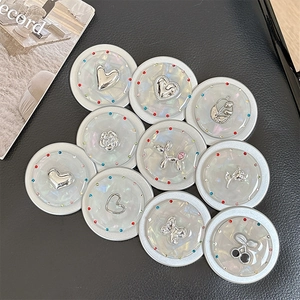 Magnetische Handyhalterung Set mit Strasssteinen und verschiedenen Silbermotiven
