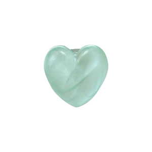 Magnetic MagSafe light green marble heart phone stand with adjustable socket and ring