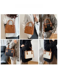 Three elegant tote bags in brown, black, and beige, showcasing versatile crossbody styling