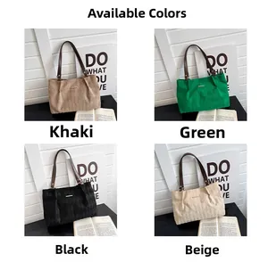 Vista dettagliata a griglia dei quattro colori disponibili per la borsa trapuntata