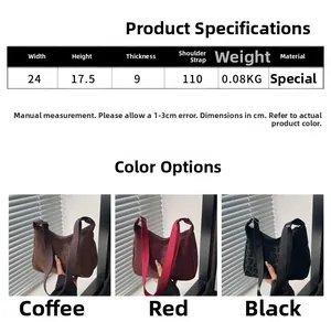 Detailed size chart and dimensions for the leopard print tote shoulder bag in three colors