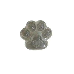 Support de téléphone patte de chat avec paillettes argentées et motif de cœur