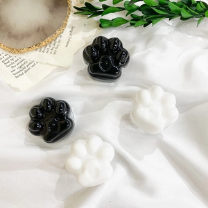 Support De Téléphone Patte De Chat Mignon Extensible Relief 3D Coeur Plastique Support Pour Smartphones Tablettes Bureau