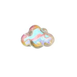 Colorful iridescent cloud-shaped retractable phone socket and stand for desk