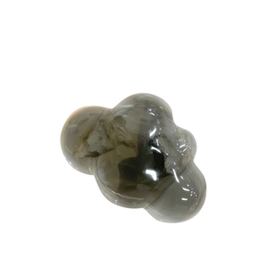 Translucent smoky gray cloud-shaped phone grip stand with artistic resin texture