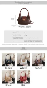 Dimensions détaillées et vue sous plusieurs angles du grand sac hobo minimaliste chic
