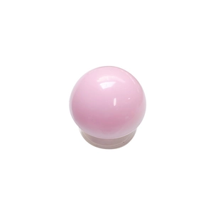 Pink crystal ball telescopic phone grip stand with a polished glossy finish and round base