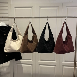 Women Leopard Print Hobo Bag Faux Suede Large Capacity Tote Shoulder Handbag Versatile Casual Autumn Winter Chic