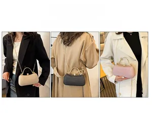 Chic glitter evening clutch shown in hand-carry, shoulder, and crossbody styling modes
