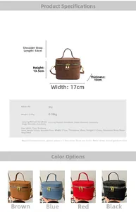 Detaillierte Maße und Strukturdiagramm für die Mini-Quadrat-Tasche mit Leopardenmuster