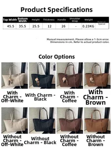 Size chart and color options for large leopard print tote bags in premium fabric