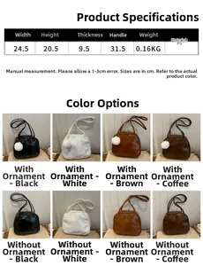 Detailed size specifications for large capacity PU leather portable toiletry bag