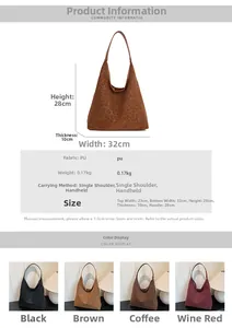 Size specifications and four color options for the vintage leopard print tote bag