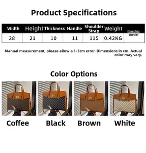 Size chart showing dimensions for the vintage monogram top-handle bag with a metal lock