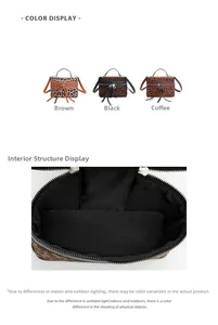 Détail de mini sacs léopard avec double fermeture éclair et espace de rangement interne