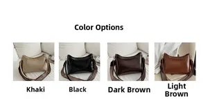 Four hobo bags in khaki, black, and brown with woven geometric straps on white fabric
