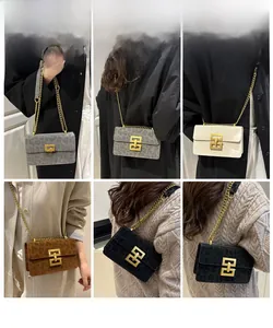 Collage of chic leopard print crossbody bags featuring gold chain straps and metal locks