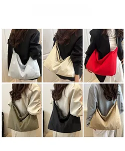 Detailed grid showing six available colors of the large capacity crossbody hobo bag