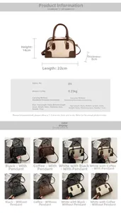 Detailed size chart for the minimalist PU square handbag with strap dimensions