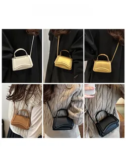 Chic solid color crossbody square bag showcased in various stylish outfit pairings