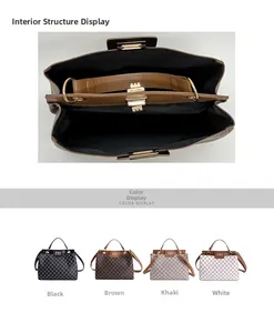 Three-layer interior structure and color options for the fashion monogram handbag