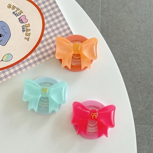 3D-Schleife Handyhalterung magnetisch in Orange Blau und Rosa aus Harz im Jelly-Look