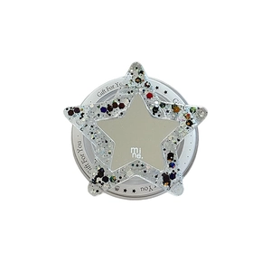Support téléphone étoile à paillettes avec miroir et sequins pour Magsafe et bague
