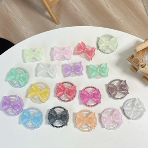 Magnetic MagSafe butterfly phone grip with glitter resin in various pastel colors