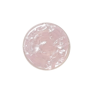 Pink shell texture collapsible phone grip with glossy resin finish on white background