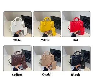 Mini cabas matelassés en six couleurs avec pochettes à chaîne pour un style de mode varié