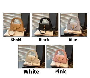 Mini hourglass handbags in five colors with vintage gold buckles and thin shoulder straps