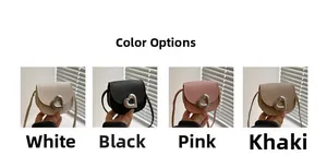 Mini heart lock crossbody bags in four colors with textured leather and metal chain