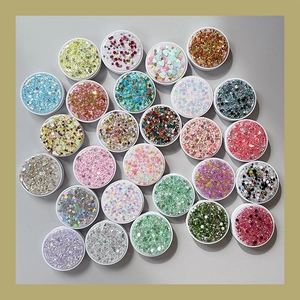 Sparkling Round Phone Grip Stand Foldable Expanding Adhesive Sequin Sparkling Mobile Socket Desktop Decorative Accessory