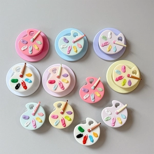 Colorful painter palette style retractable phone grip stand for girls phone decoration