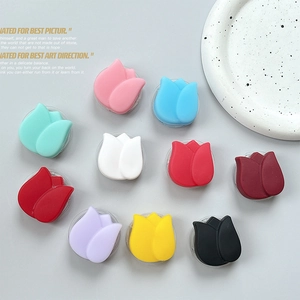 Support de téléphone tulipe minimaliste en 10 couleurs avec finition mate et socle rétractable
