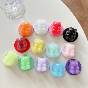 Colorful gummy bear magnetic phone sockets in 13 vibrant translucent resin finishes