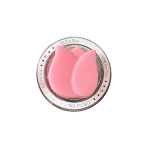 Rosa Tulpe MagSafe Handy-Halterung in einer Gift For You Geschenkbox mit rundem Design