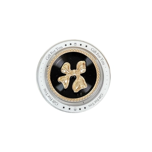 Magnetic flower pearl bowknot phone grip with Gift For You print on black base