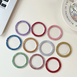 Glitter camera lens protector ring set in multiple colors for smartphone decoration