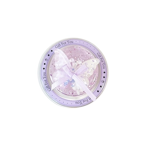 Purple glitter sequin butterfly bow cell phone socket stand with Gift For You design