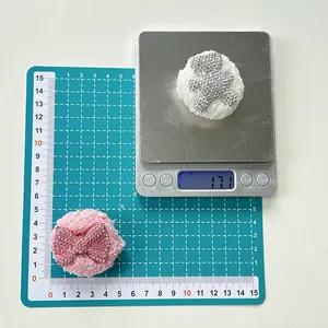 Detail showing plush teddy bear and bow phone socket weight measurement of 17.1g