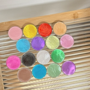 15-color set of iridescent shimmer solid pigments for nail art and creative crafts