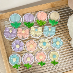 Supports de téléphone extensibles fleurs et nœuds coloris macaron pour Magsafe