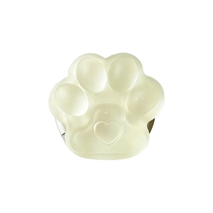 Minimalist 3D cat paw phone grip stand with translucent resin finish and heart detail