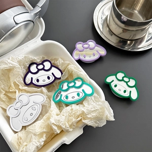 Cartoon My Melody mirror phone grip stands in five vibrant colors with colorful outlines